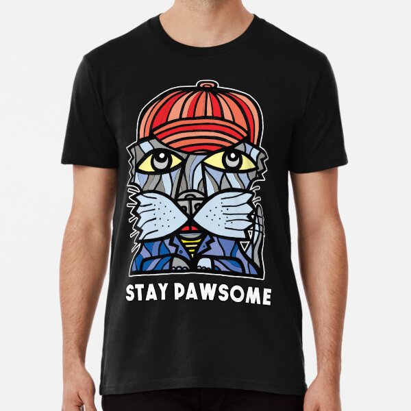 "Stay Pawsome" Premium T-Shirt