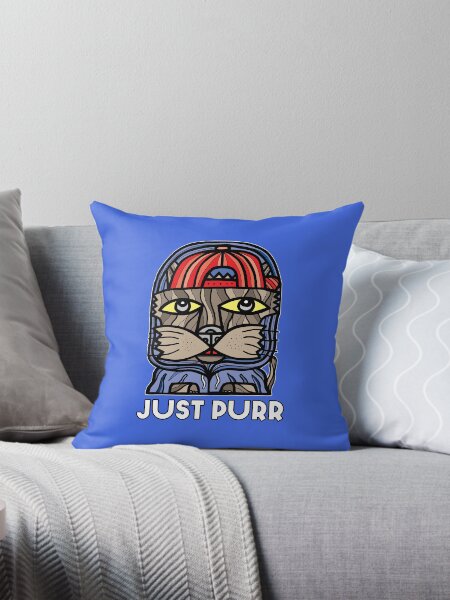 "Just Purr" Throw Pillow