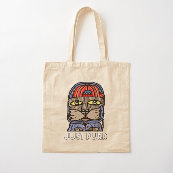 "Just Purr" Cotton Tote Bag