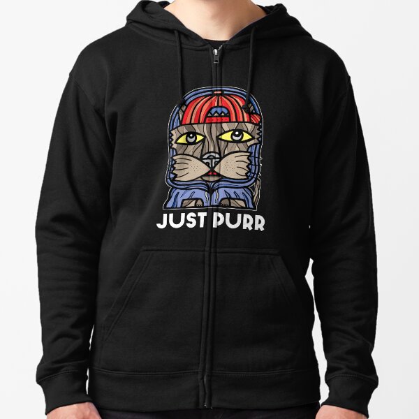 "Just Purr" Zipped Hoodie