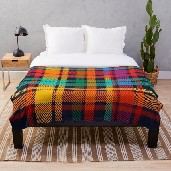 Item preview, Blue Red Yellow Teal Orange Colorful Plaid Multicolored designed and sold by SeaStarAlex.