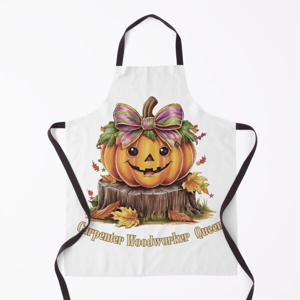 Item preview, Carpenter Woodworker Queen, Pumpkin Coquette Bow Female Design designed and sold by Raise2Shine.