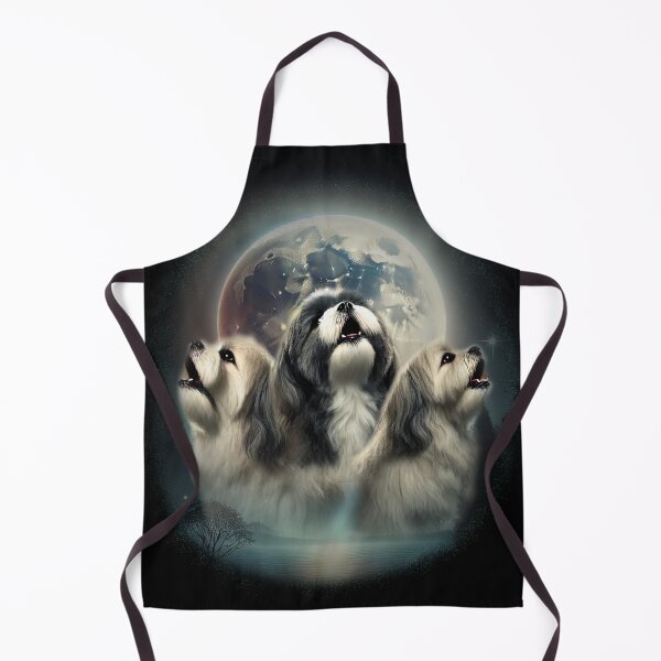 Item preview, 3 Shih Tzu moon - parody of Three Wolf Moon with shih tzus designed and sold by hitechmom.