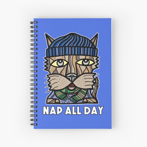 "Nap All Day" Spiral Notebook