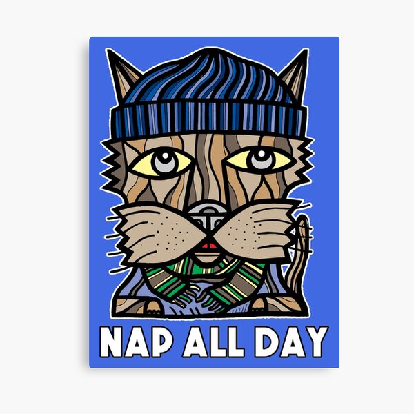 "Nap All Day" Canvas Print