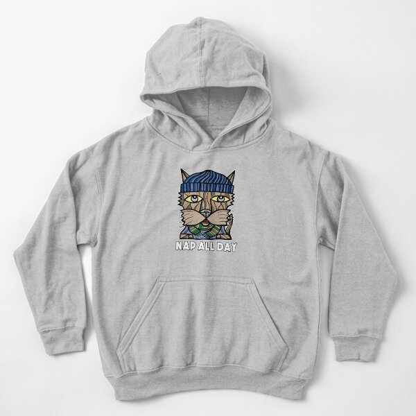 "Nap All Day" Kids Pullover Hoodie