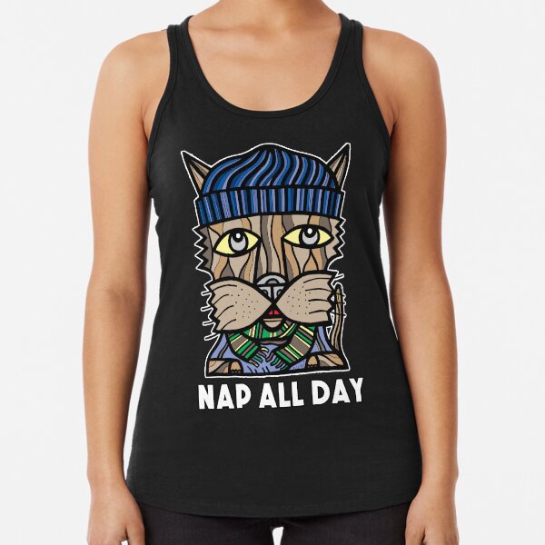 "Nap All Day" Racerback Tank Top