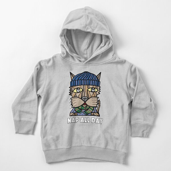 "Nap All Day" Toddler Pullover Hoodie