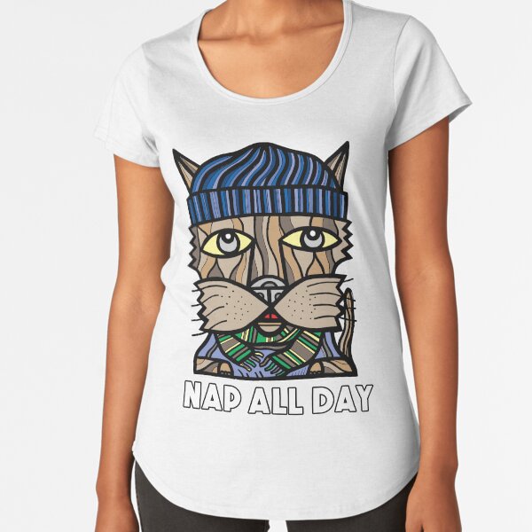 "Nap All Day" Premium Scoop T-Shirt