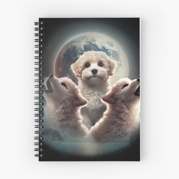 Item preview, 3 Maltipoo Moon - a howlingly funny design - parody of 3 wolf moon with Poodles designed and sold by hitechmom.