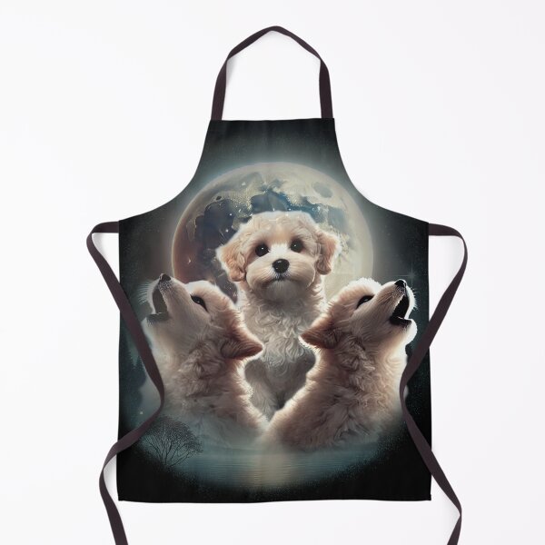 Item preview, 3 Maltipoo Moon - a howlingly funny design - parody of 3 wolf moon with Poodles designed and sold by hitechmom.