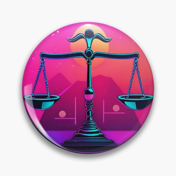 Item preview, Neon Libra Zodiac Art - Vibrant Balance Design designed and sold by ArcaneEternal.