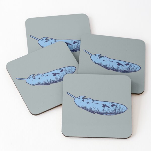 Item preview, Flock in a Feather, Blue designed and sold by CraneCreek.