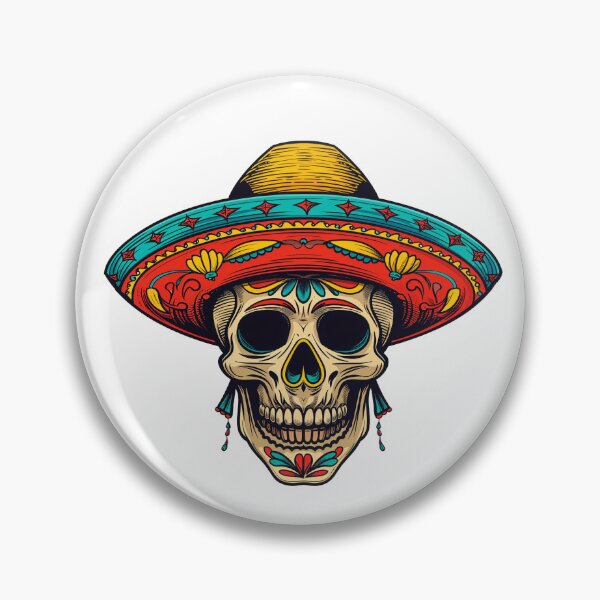 Item preview, Mexican style skull #3 designed and sold by wonderpix.
