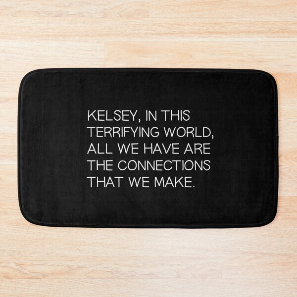Item preview, Kelsey in this Terrifying World Custom Logo Text White designed and sold by cemetry-gates.