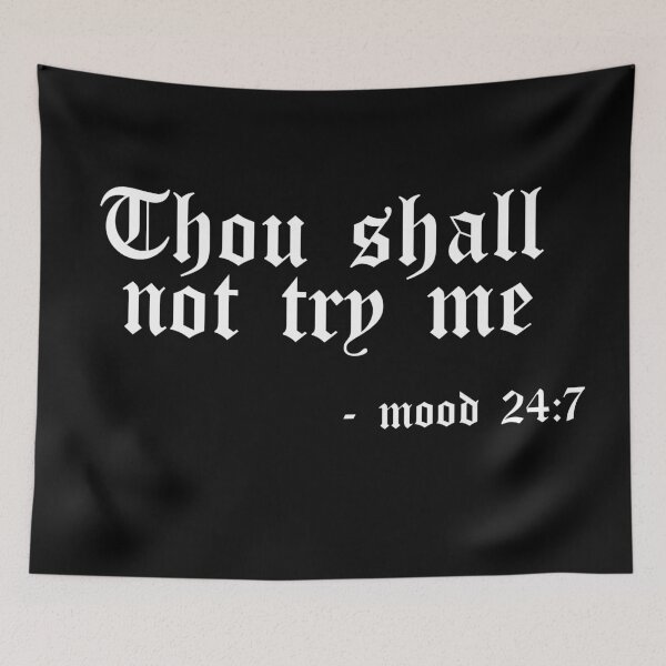Item preview, Thou shall not try me  designed and sold by SwampHagsOG.