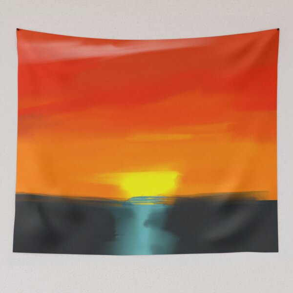 Item preview, Sunset's Tranquil Glow designed and sold by The Abstract Shop.
