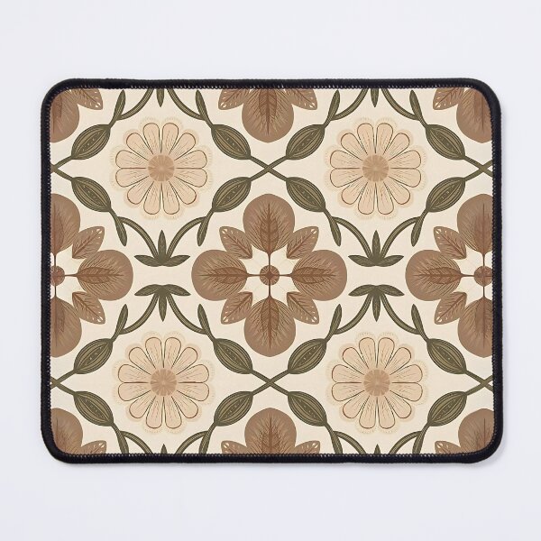 Item preview, Vintage Floral Crochet Pattern in Earthy Tones designed and sold by Dshoppin.