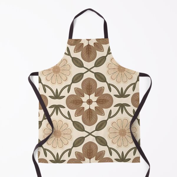 Item preview, Vintage Floral Crochet Pattern in Earthy Tones designed and sold by Dshoppin.