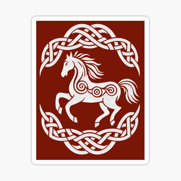 Aperçu de l'œuvre Copie du cheval celtique blanc 2 créée et vendue par PrestonSquires.