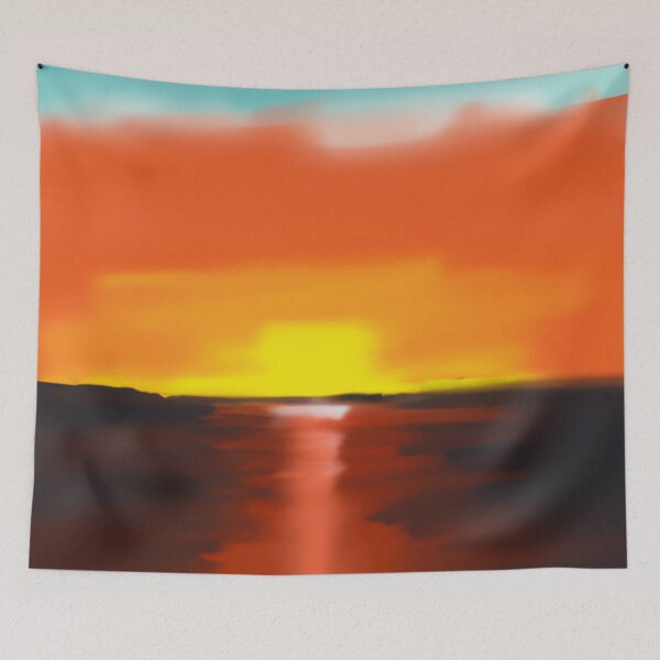 Item preview, Fiery Horizon designed and sold by The Abstract Shop.