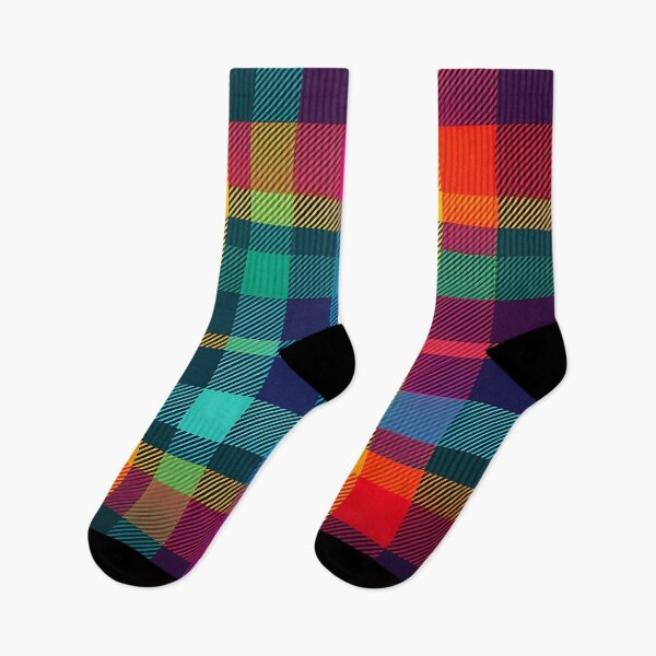 Item preview, Red Teal Green Blue Colorful Multicolored Plaid designed and sold by SeaStarAlex.