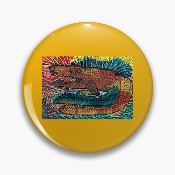 Item preview, Abstract alligator painting designed and sold by SterkalaPress.