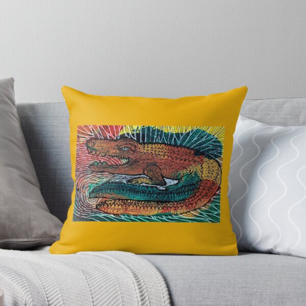Item preview, Abstract alligator painting  designed and sold by SterkalaPress.