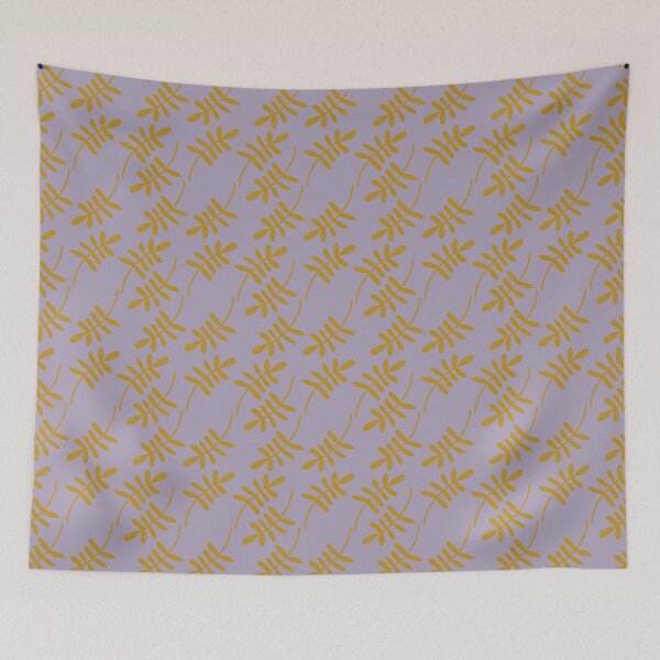 Item preview, Celestial Bootanicals Lavender Moonlight Yellow designed and sold by DanielleFishIll.