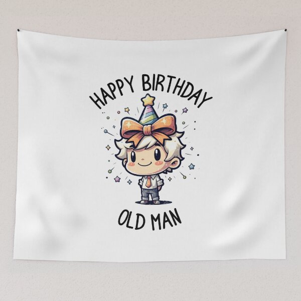 Item preview, Happy Birthday Old Man designed and sold by BassHeadMomma.