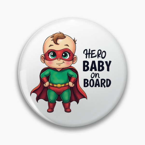 Item preview, Baby on Board, Super Hero Baby designed and sold by saloui.