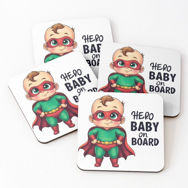 Item preview, Baby on Board, Super Hero Baby designed and sold by saloui.
