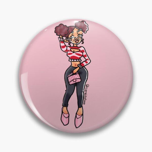 Item preview, Cardi B - Pink & Red Sweater w/ buns designed and sold by cardiisshook.