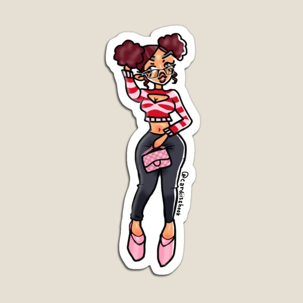 Item preview, Cardi B - Pink & Red Sweater w/ buns designed and sold by cardiisshook.