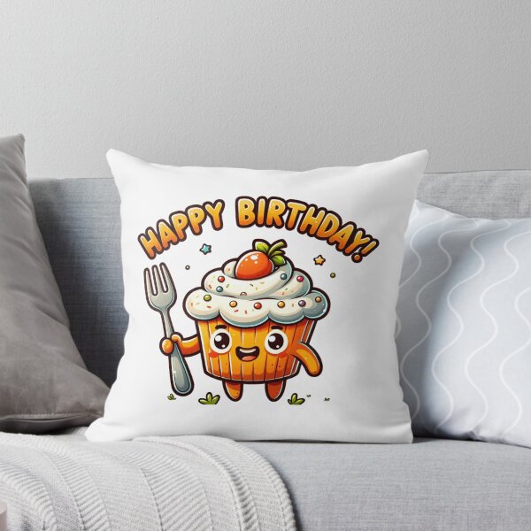 Item preview, Forking Delicious Happy Birthday Cupcake designed and sold by BassHeadMomma.