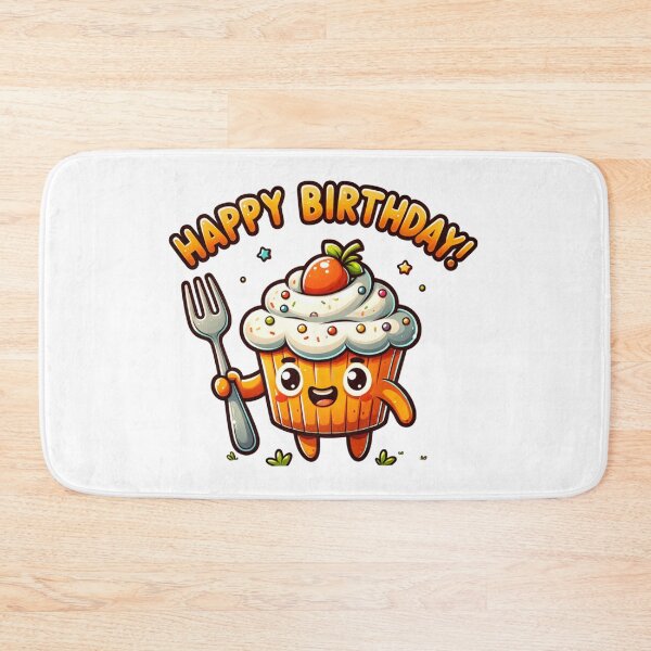 Item preview, Forking Delicious Happy Birthday Cupcake designed and sold by BassHeadMomma.