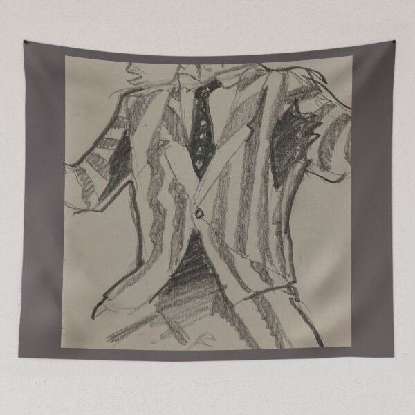 Item preview, Striped suit drawing designed and sold by SterkalaPress.