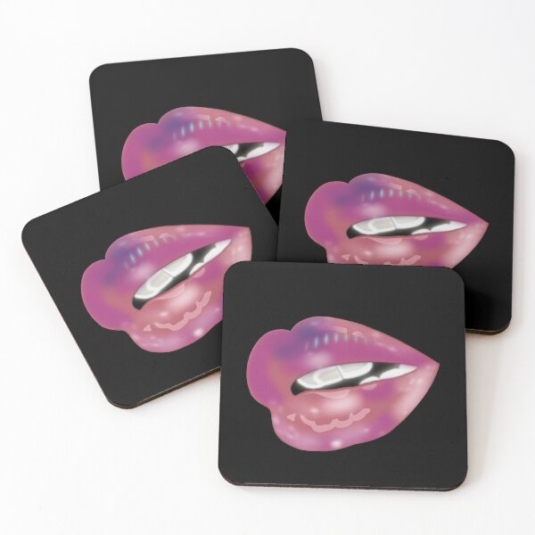 Item preview, Blush Kiss Pink Full Lips Art designed and sold by chuckletuckle.