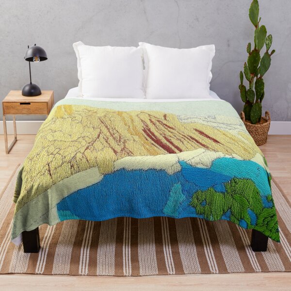 Item preview, embroidered mountains designed and sold by PricklyPeanut.