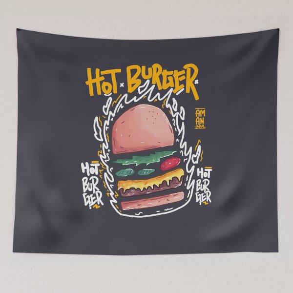 Item preview, Hot Burger  designed and sold by amanjabal.