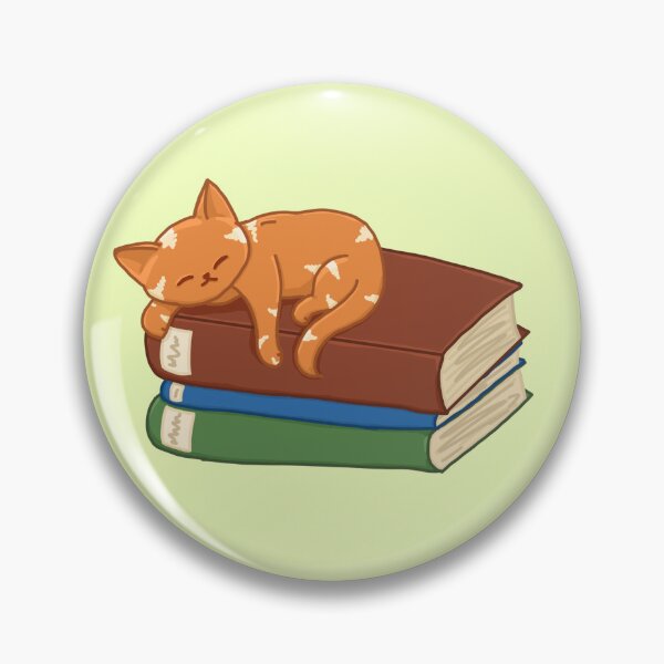 Item preview, Orange Book Cat designed and sold by KitKattyDesigns.