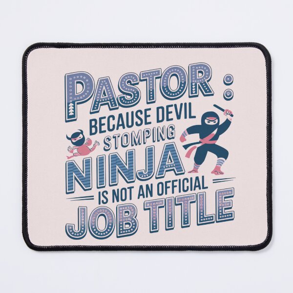Item preview, Funny Pastor Gifts - Pastor Because Devil Stomping Ninja is Not Official Job Title designed and sold by Heritage Hive Studio.