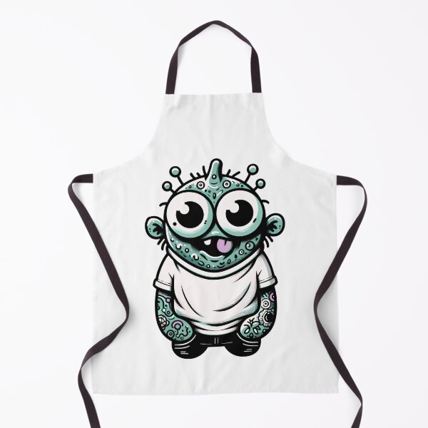 Item preview, Green Baby Tattooed Monster in a White T-Shirt designed and sold by FrozenRoscoe.