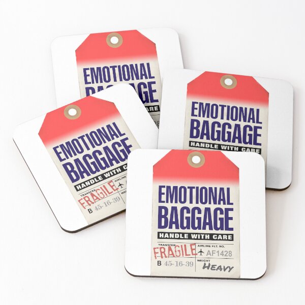 Item preview, Emotional Baggage Airline Luggage Tag designed and sold by travelwitheric.