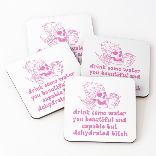 Item preview, Drink some water you beautiful and capable but dehydrated bitch | pink designed and sold by Leo-Stride.