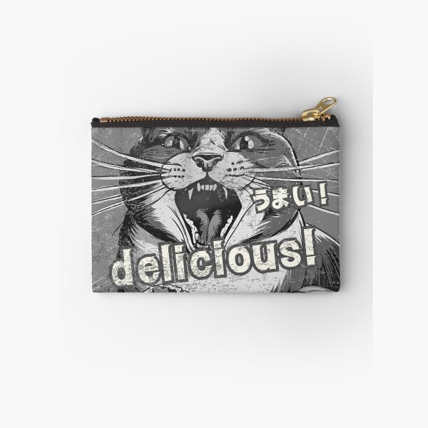 Item preview, Sushi is delicious! Street cat monochrome version designed and sold by siamnekochan.