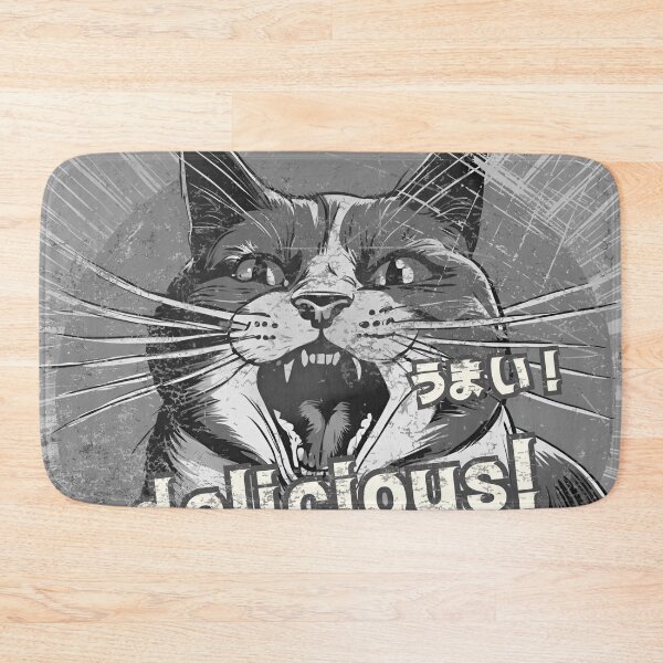 Item preview, Sushi is delicious! Street cat monochrome version designed and sold by siamnekochan.
