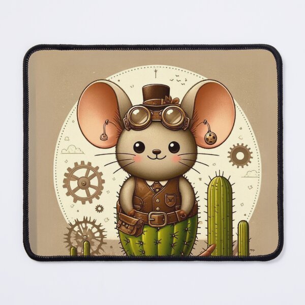 Item preview, Steampunk Cactus Mouse designed and sold by Sillytoe.