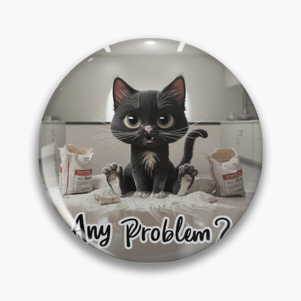 Item preview, Messy cat - Flour in the kitchen designed and sold by lavka-xd.