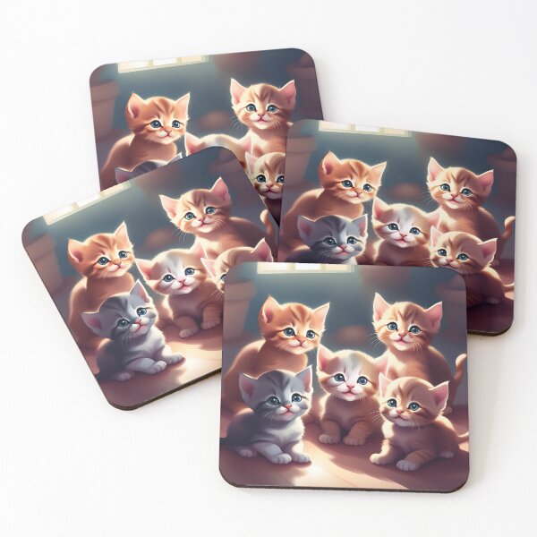 Item preview, Looking Innocent Group of Little Baby Kittens designed and sold by Sticker-Tree.
